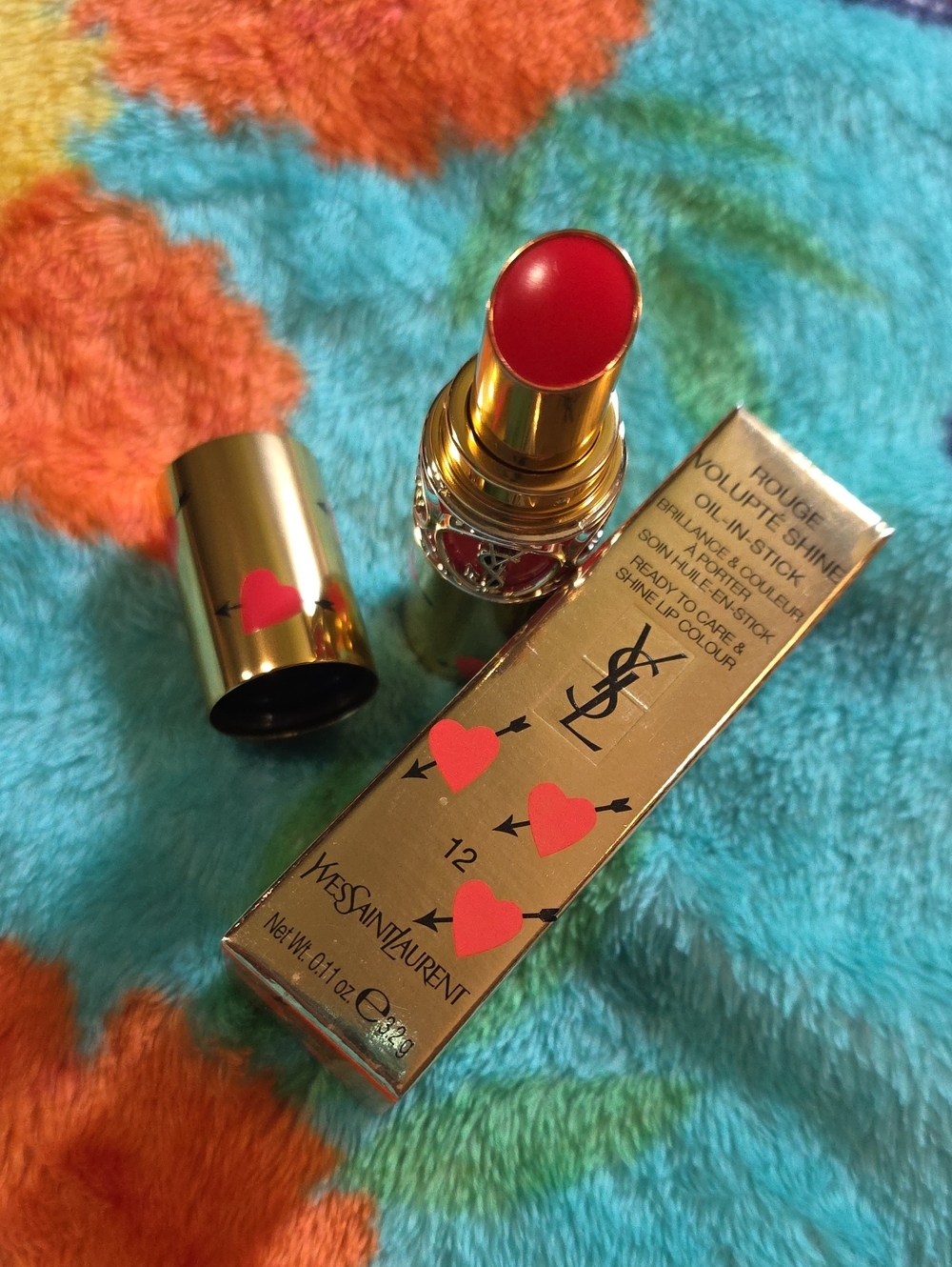 Yves Saint Laurent YSL Rouge Volupté Oil In Stick Lip Colour 12 Coral Dolman NIB